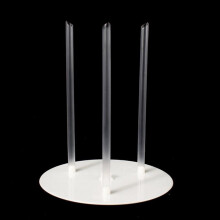 Cake Support Frame with 3 Transparent Tubes