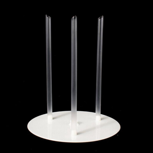 Cake Support Frame with 3 Transparent Tubes