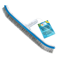 18" Stainless Steel Pool Algae Brush for In-Ground Concrete