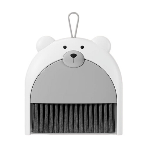 Mini bezem en stoffer set met teddybeer