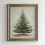 Decoração de parede com estampa vintage de árvore de Natal, 30x40 cm (12x16 polegadas) 1