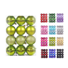 CHGBMOK Christmas Balls Ornaments Army Green 4cm 24 Pack