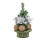 Mini Christmas Tree Ornament with Baubles Silver 1