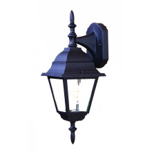 Applique murale extérieure noire avec bras articulé