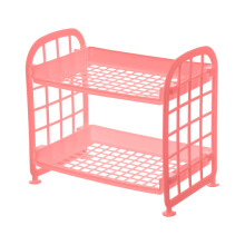 Keuken afdruiprek, uitschuifbaar, 8,66 x 8,07 inch, roze/blauw
