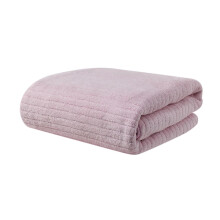 Serviettes de toilette en peluche XL 35,5 x 76 cm (lot de 3) violettes