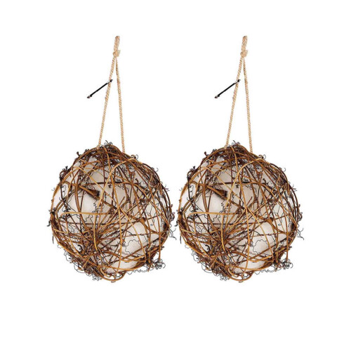 Boule de nidification pour colibris en rotin naturel – Réutilisable,