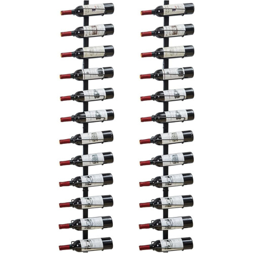Väggvinställ – Avtagbart, Rymmer 24 Flaskor, 2-pack