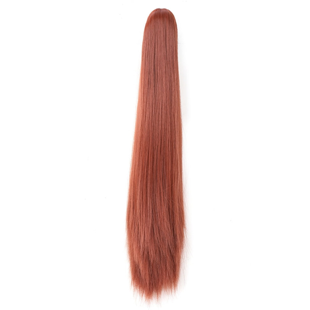 Unisex Clip-In Ponytail Extension 20 Inch Straight Synthetic Hair