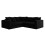 Furniture 786 Jumbo Cord Scatter Back 2c2 Corner Sofa Black 3