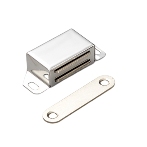 10 Stück Schranksauger mit starkem Magnet, große Größe Silver