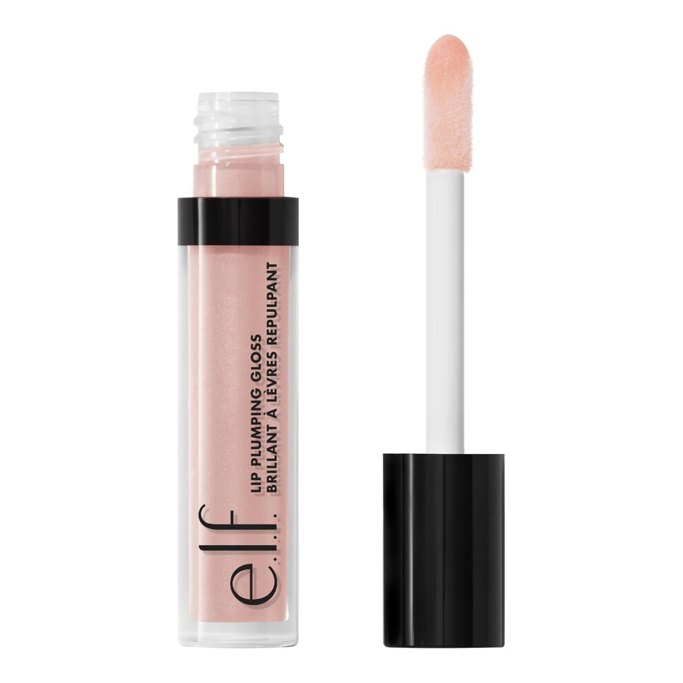 E.l.f. Lip Plumping Gloss, High-Shine Sheer Color, Hydrates & Creates Fuller Lips With Vitamin E, Vegan & Cruelty-Free, Pink Cosmo Not,Specified