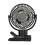 Space Saving Clip Fan with Night Light USB Rechargeable-Black C 1