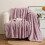 Bed Blanket Soft Thick Facecloth Nap Blanket Third-Purple 4