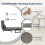 Westwood Versatile Convert Single Sofa Bed 4-in-1 6-Position 85 Sleeper Recliner Grey 6