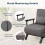 Westwood Versatile Convert Single Sofa Bed 4-in-1 6-Position 85 Sleeper Recliner Grey 7