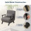 Westwood Versatile Convert Single Sofa Bed 4-in-1 6-Position 85 Sleeper Recliner Grey 8