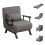 Westwood Versatile Convert Single Sofa Bed 4-in-1 6-Position 85 Sleeper Recliner Grey 15