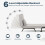 Westwood Versatile Convert Single Sofa Bed 4-in-1 6-Position 85 Sleeper Recliner L-Grey 4