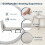 Westwood Versatile Convert Single Sofa Bed 4-in-1 6-Position 85 Sleeper Recliner L-Grey 5