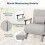 Westwood Versatile Convert Single Sofa Bed 4-in-1 6-Position 85 Sleeper Recliner L-Grey 6