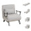 Westwood Versatile Convert Single Sofa Bed 4-in-1 6-Position 85 Sleeper Recliner L-Grey 14