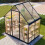 Birchtree BIRCHTREE 6X4FT Polycarbonate Greenhouse Dark Grey 11