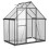 Birchtree BIRCHTREE 6X4FT Polycarbonate Greenhouse Dark Grey 12