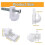 White Wall Mounting Clips 30 Sets, Plastic Wardrobe Bookshelf Installation Fixing Clips 3