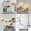 White Wall Mounting Clips 30 Sets, Plastic Wardrobe Bookshelf Installation Fixing Clips 5