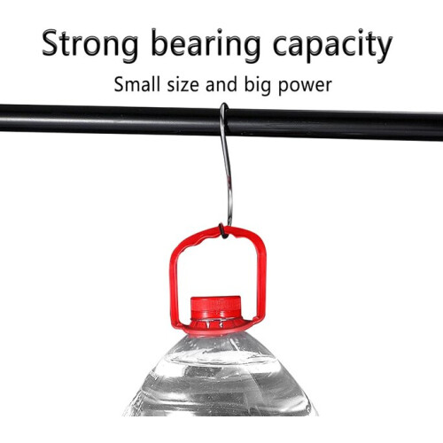 S Hooks, Stainless Steel, No Tools Needed for Wall Organisation, Kitchen Bathroom Workspace 2