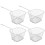4pcs Stainless Steel Cooking Basket, Foldable Design with Handle for Baking and Steaming 3