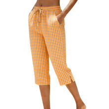 Pants for Women Casual Pants Straight Leg Elastic-Orange XL