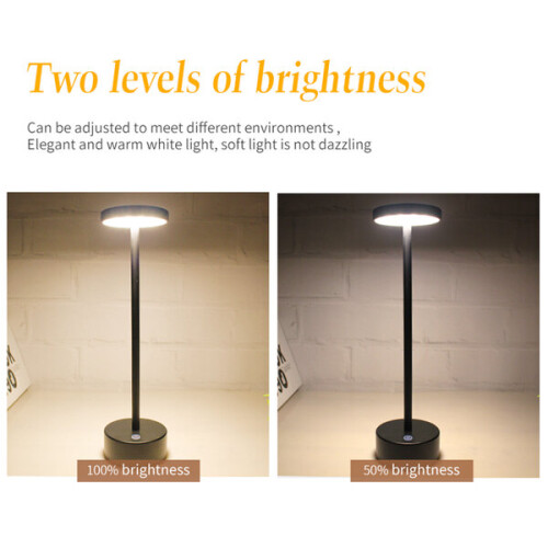 Rechargeable Desk Lamp with Touch Sensor, Dimmable LED Light for Reading & Work, Portable Battery Operated 2