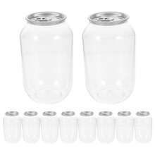 Tarros de plástico vacíos de 500 ml para bebidas – Paquete de 10