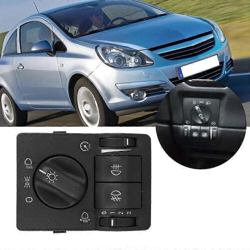Interruttore luci principale compatibile con Opel 1995-2008, codice 6240097, materiale ABS nero 1