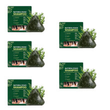 (5PCS) Natural Solid Shampoo Bar,Hair Growth Scalp Cleansing Soap for Anti Hair Loss,Anti-Hair Loss Shampoo Bar