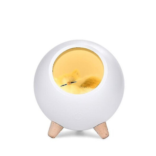 Night Light with Adjustable Brightness, USB Rechargeable, Sleeping Cat Design for Bedroom 1