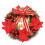 Pre-Lit Blue and White Pine Wreath with Ornaments 1