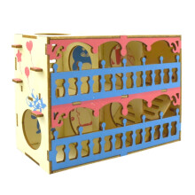 Tunnel en bois pour hamster, jouet pour petits animaux de compagnie