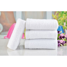 Serviette de toilette en coton blanc 30 x 65 cm, absorbante, 1 pièce