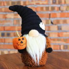 Halloween Plüss Gnóm Baba Dekoráció 25cm