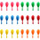 Mini Neon Maracas lapsille 4 tuumaa 24 kpl 1