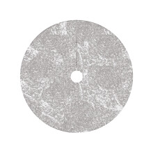 Jupe de sapin de Noël à paillettes argentées, doublure en tissu de 61 cm (24 pouces)