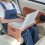 Folding Bedside Table with Storage, Space Saving Design for Bedroom, Dormitory or Office Use 3