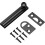 3" massiv messing overfladebolt sort 1 pakke 1