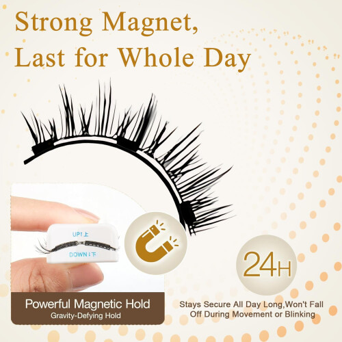 Magnetic Eyelashes Natural Look – 2 Pairs Reusable 1