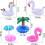 Inflatable Drink Holders 5-Pack, Floating Cup Holders for Pool with Assorted Designs (Unicorn, Flamingo) 4