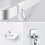 Razor Holder Wall Mounted 2 Pack, Self-Adhesive Bathroom Organiser for Space Saving 5