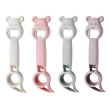 Bear-Shaped 4-in-1 Stainless Steel Bottle and Can Opener